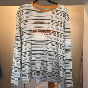 Guess Multicolor Striped Long Sleeve Tee